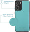 iMoshion Hoesje Geschikt voor Samsung Galaxy S21 Hoesje Met Pasjeshouder - iMoshion Luxe Portemonnee - Turquoise