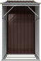 vidaXL - Tuinschuur - 277x93x179 - cm - gegalvaniseerd - staal - bruin