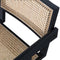WOOOD Gunn Eetkamerstoel - Rattan - Zwart - 80x54x54