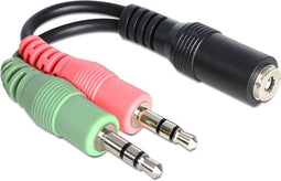 Headset Splitterkabel - 3,5 mm - Audio- en microfoonaansluitingen
