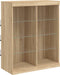 vidaXL - Dressoir - met - LED-verlichting - 81x37x100 - cm - sonoma - eikenkleurig