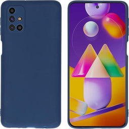iMoshion Hoesje Geschikt voor Samsung Galaxy M31s Hoesje Siliconen - iMoshion Color Backcover - Donkerblauw