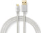 Nedis USB-Kabel - USB 2.0 - USB-A Male - USB Micro-B Male - 15 W - 480 Mbps - Verguld - 2.00 m - Rond - Gevlochten / Nylon - Aluminium - Cover Window Box