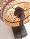 GOOD&MOJO Wandlamp Bhutan - Bamboe/Zwart - Ø25cm - Binnen