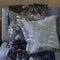 Riviera Maison Rugged Luxe Fern Pillow Cover 50x50 - Polyester, Velvet - Grijs - 50.0x50.0x2.0 cm