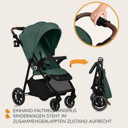 Emma One Kinderwagen - Lichtgewicht, Wendbaar, Compact | Voor Kinderen van 6 Maanden Tot 4 Jaar | Wielen 360 | Eenhandig Inklapbaar | Rugleuning tot Ligpositie | Waterdicht Zonwerend Kap
