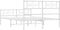 vidaXL - Bedframe - met - hoofd- - en - voeteneinde - metaal - wit - 160x200 - cm