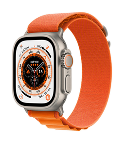 Apple Watch Ultra - Smartwatch - 49 mm Titanium - Orange Alpine Band Large