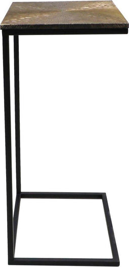 HSM Collection - Bijzettafel Fletcher - 38x30x65 - Goud/zwart - Ijzer/aluminium