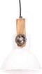 vidaXL Hanglamp industrieel rond 25 W E27 19 cm wit