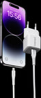 Intenso W30C - GaN Voedingsadapter 30W + C315L Lightning Kabel - Snelladen PD 3.0