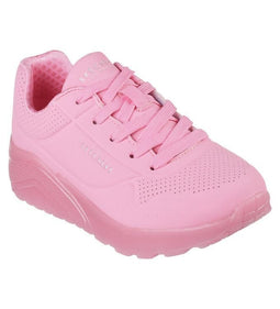 Skechers Girls Uno Ice - Sneakers - Vetersluiting - Roze (maat 34)