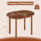 Coast Ovale Eettafel - Houten Keukentafel - Compact Design - 110 x 78 x 77 cm - Walnoot