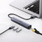 Ugreen 60554 - Laptop Dock & Poortreplicator - 4 USB 3.0 poorten - Grijs
