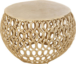 J-Line Bijzettafel Ringen Aluminium Goud