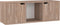 vidaXL - Tv-meubel - 88,5x27,5x30,5 - cm - bewerkt - hout - grijs - sonoma - eiken