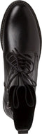 MARCO TOZZI MT Feel and Leather - Dames Lace Boot Flat - Leer - Zwart - Maat 38