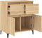 vidaXL - Dressoir - 60x35x70 - cm - bewerkt - hout - sonoma - eikenkleurig