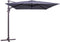 Zweefparasol monaco flex iii 3x3 m polyester sfr blue grade 6 zonwe...