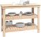 vidaXL - Werkbank - 110,5x50x80 - cm - massief - grenenhout