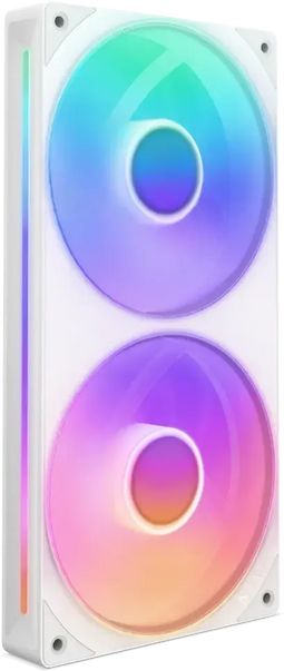 NZXT F240 RGB Core - Ventilator 120mm - 2x Fluid Bearing - Wit (2 stuks)