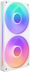 NZXT F240 RGB Core - Ventilator 120mm - 2x Fluid Bearing - Wit (2 stuks)
