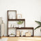 vidaXL - Kamerscherm - / - boekenkast - 3-laags - 123x29x123 - cm - hout - bruin - eiken