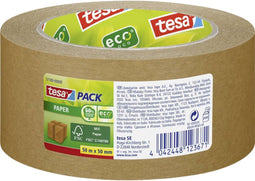 Tesa Verpakkingstape Papier - Bruin - 50mx50mm