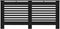 vidaXL Radiatorombouw 172x19x81 cm MDF zwart