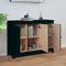 vidaXL - Dressoir - 100x35x74 - cm - massief - grenenhout - zwart