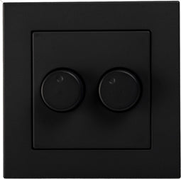 DUO Dimmer Afdekplaat | Matzwart | ION INDUSTRIES