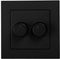 DUO Dimmer Afdekplaat | Matzwart | ION INDUSTRIES