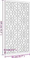 vidaXL - Wanddecoratie - tuin - Moors - ontwerp - 105x55 - cm - cortenstaal