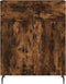 vidaXL - Dressoir - 69,5x34x90 - cm - bewerkt - hout - gerookt - eikenkleurig