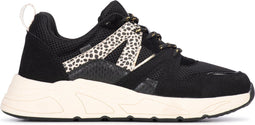 POSH by Poelman CAROCEL - Dames sneaker - Dalmatiër print - Zwart