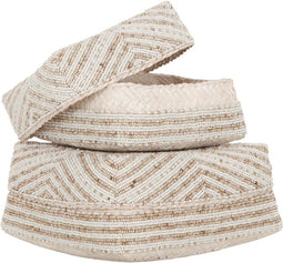 MUST Living Sacrificial baskets Uluwatu, set of 2 - 11x19x19 cm / 12x23x23 cm