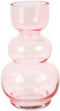 J-Line vaas Bol - glas - roze - large - 36 cm hoog