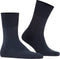 FALKE Run - Anatomische pluche zool sokken unisex - Katoen blauw