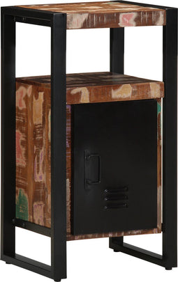 vidaXL - Badkamerkast - Multikleur - 40x35x75 - cm - van - Gerecycled - Massief - Hout