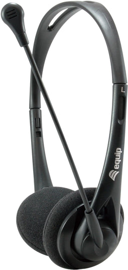 Equip Chat Headset - On-Ear - Bedraad - Microfoon - Zwart