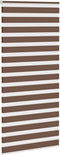 vidaXL - Zebra - rolgordijn - 100x200 - cm - stofbreedte - 95,9 - cm - polyester - bruin