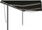 vidaXL - Luifel - automatisch - met - LED - en - windsensor - 6x3 - m - antracietkleurig