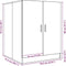 vidaXL - Wasmachinekast - 70,5x71,5x91,5 - cm - betongrijs