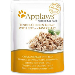 Kattenvoer Applaws Chicken Breast with Beef in Jelly Kip 70 g
