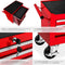 tectake® - Gereedschapswagen 7 lades - mobiel met wielen - rood