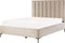 SEZANNE - Bed met opbergruimte - Taupe - 160 x 200 cm - Fluweel