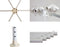 Party tent - 400 cm diameter - 200-250 cm hoog - rits ingang