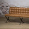 Tower living Barcelona bench 155 - fabric cherokee 8 cognac