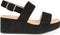 POSH by Poelman PARIS - Dames Sandalen - Plateauzool - Zwart - Maat 40