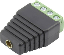 Conrad Components 93013c1126 Laboratoriumbus Koppeling, recht Stift-Ø: 4 mm Zwart 1 stuk(s)